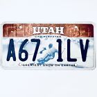  United States Utah Greatest Snow On Earth Passenger License Plate A67 1LV