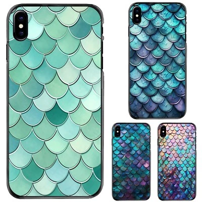Piel de pez textura sirena para iPhone 5 5S SE 6 7 8 Plus XR XS Max teléfono Foto 1 de 4