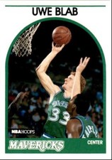 1989-90 Hoops Basketball Card Uwe Blab Rookie Dallas Mavericks #104