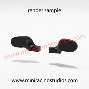 Retrovisores 3D para Seat León MKII SCALEXTRIC impreso en Rígido o Flexible - Bild 1 von 4