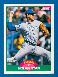 Nolan Ryan #2T (1989 Score) Traded Rookie Card, Texas Rangers, HOF