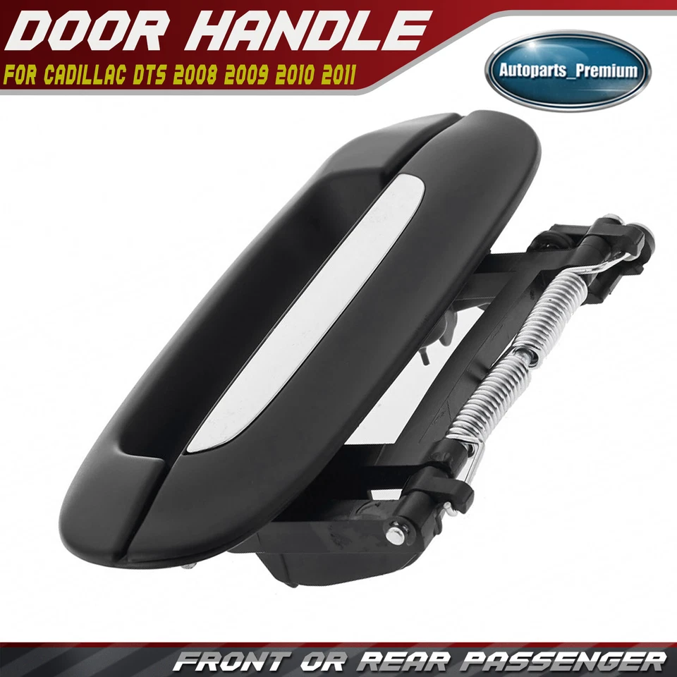Manija de puerta exterior delantera o trasera derecha cromada negra para Cadillac DTS 2008-2011 Foto 1 de 4