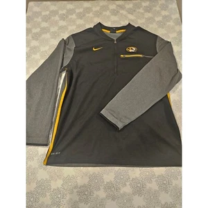 Nike Missouri Tigers Pullover Dri-FIT Half Zip Athletic Shirt Large - Picture 1 of 5