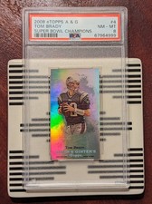 2008 eTopps Allen & Ginter's Super Bowl Champions /999 Tom Brady #4 PSA 8 NM-MT