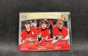 Jason Spezza Dany Heatley Ray Emery 2007-08 Three Stars Checklists #CL3 Hockey