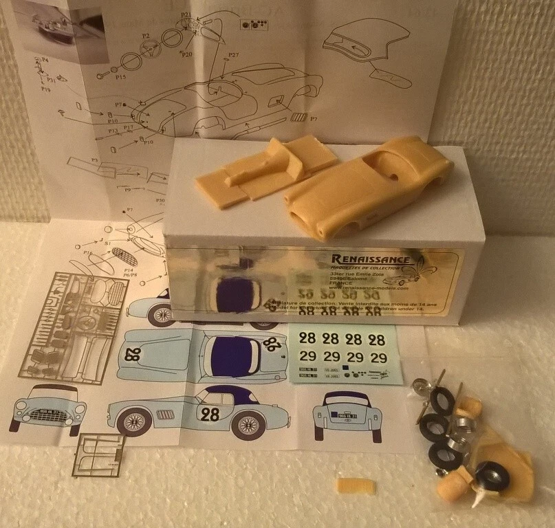 1-43 AC Bristol ACE Roaster LM'61 #28 Resin kit to built from Renaissance 43/64 - Immagine 1 di 4