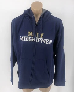 Neu mit Etikett Navy Midshipmen Hoodie mit durchgehendem Reißverschluss - marineblau L XL XXL - Bild 1 von 7