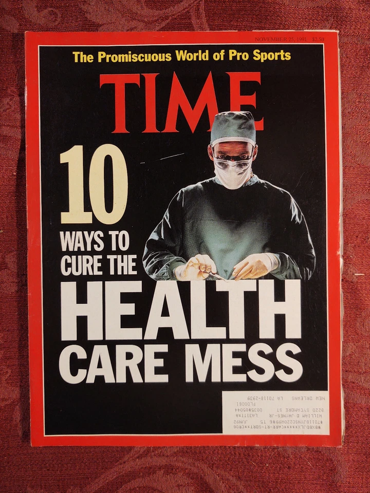 TIME magazine November 25 1991 Health Care Crisis Medicine - Image 1 of 1