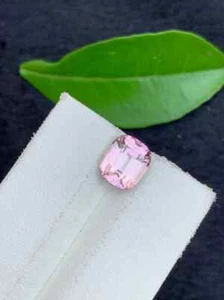 Turmalina rosa bebé natural 2,85 quilates - Piedra preciosa corte cojín para hacer anillos - Imagen 1 de 6