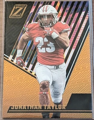 JONATHAN TAYLOR 2023 Chronicles Draft Zenith Orange Foil #22 Wisconsin Badgers - Image 1 of 2