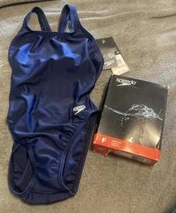 Speedo Women's Swimsuit One Piece Prolt Super Pro Solid Adult Navy 28 FL - NEW - Picture 1 of 3