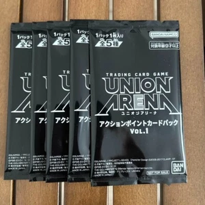 Set of 5 Union Arena 2023 Action Point Card Pack Vol. 1 Include 1 Card - Sealed