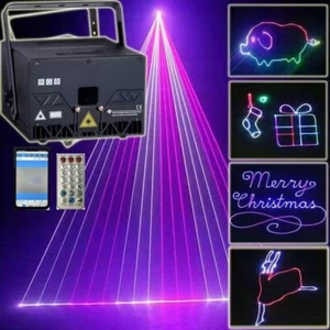5W/10W RGB ILDA Animation Laser Projector Bluetooth Program Remote Stage Light - Picture 1 of 12