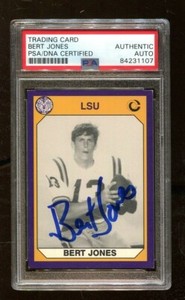 Bert Jones Signed 1990 Collegiate Collection #179 Autographed LSU Tigers PSA/DNA