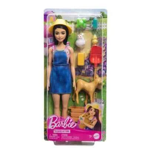 Barbie Career Farmer Doll Farmer on The Farm with A Calf and Accessories HRG62 - Picture 1 of 4
