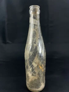Vintage Pepsi Cola Swirl Bottle Red & White Label ACL Graphics 12 oz ounce A29 - Picture 1 of 6