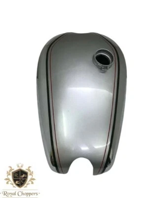 FIT FOR NORTON ES2 CHROMED ORGINAL STYLE SLIVER PAINTED PETROL TANK - Изображение 1 из 4