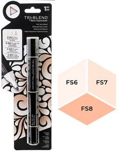 SPECTRUM NEGRO - TRI BLEND MARCADOR 3 EN 1 - MEZCLA DE PIEL CLARA - FS6, FS7, FS8 - Imagen 1 de 6