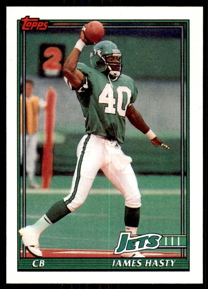 1991 Topps James Hasty New York Jets #480 - Image 1 of 2