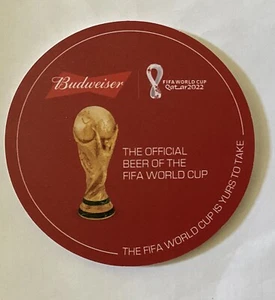 Qatar Budweiser Beer Coaster FIFA World Cup Lussail VIP - Picture 1 of 2