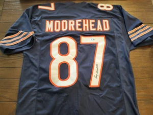 Camiseta firmada por Emery Moorehead 1985 Chicago Bears Super Bowl XX Auto BAS XL - Imagen 1 de 4