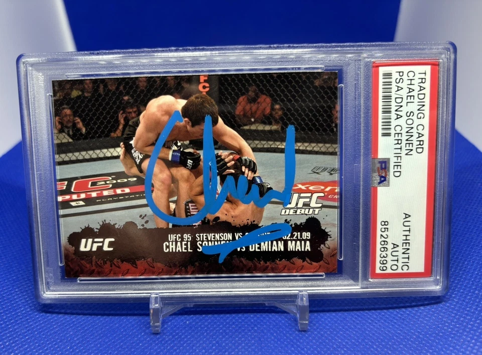 2009 Topps UFC Round 2 UFC Chael Sonnen #137 Rookie RC PSA Signed Auto Authentic - Image 1 of 1