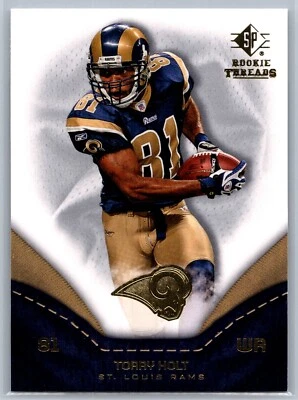 2008 UD SP ROOKIE THREADS FOOTBALL 90 TORRY HOLT RAMS - Image 1 of 2