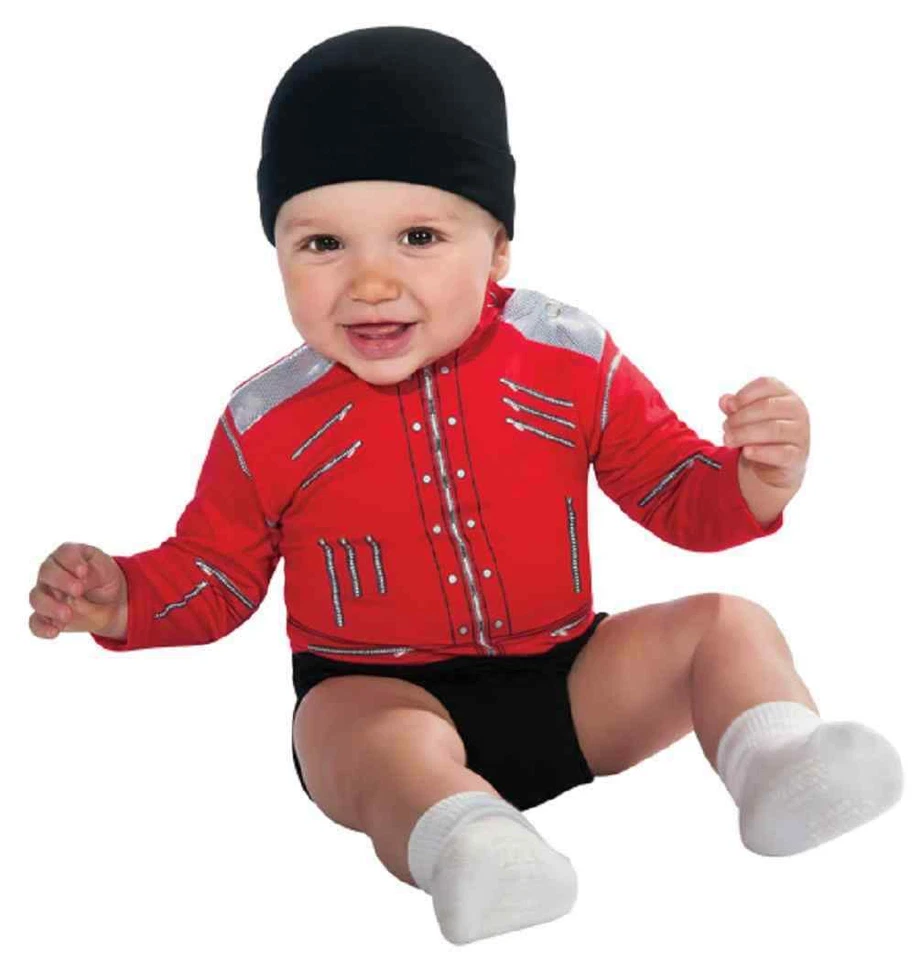 Beat It Michael Jackson Pop Star Fancy Dress Up Halloween Baby Child Costume - Image 1 of 2