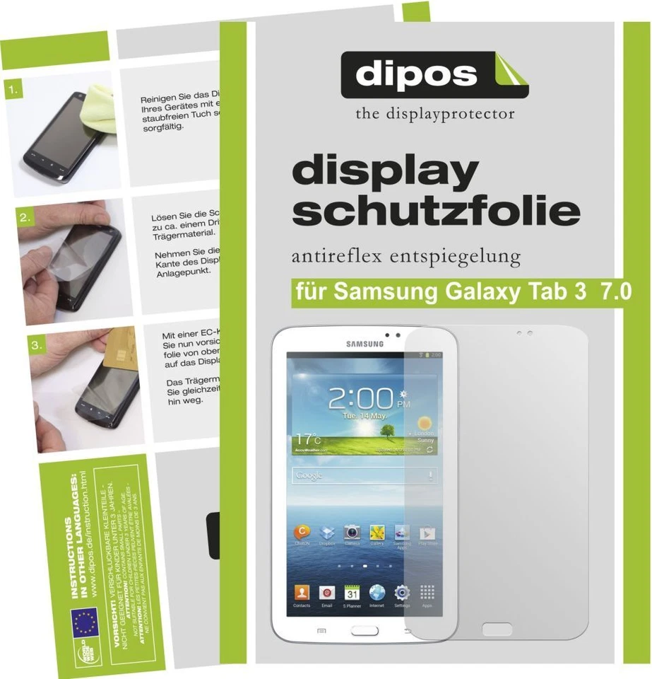 3x Screen Protector for Samsung Galaxy Tab 3 7.0 T210 protection anti glare - Image 1 of 4