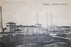 Cartolina - Codigoro - Stabilimento Idrovoro - 1922 - Picture 1 of 2