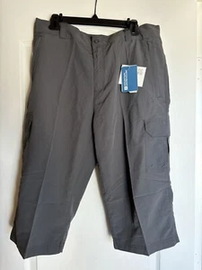 NWT Mountain Warehouse Mens Explore LONG Short Gray W34 Multi Zip Pocket hiking - Picture 1 of 7