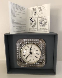 STAIGER Quartz Desk/Mantle Clock 4.7” French Lead Crystal West Germany W/Battery - Picture 1 of 12