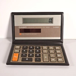 Calculatrice solaire électronique rétro Casio SL-100w testée fonctionnelle GC occasion - Photo 1/7