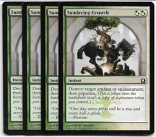 Magic MTG - Sundering Growth x4 - Return to Ravnica - EX+