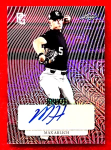 MAX ARLICH 2023 LEAF PG PINK WAVE MOJO AUTOGRAPH # 1/1 ARIZONA STATE SUN DEVILS - Picture 1 of 3