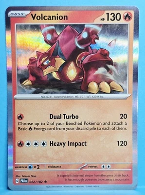 2023 😺 Pokemon Volcanion Rare SV04: Paradox Rift 022/182 - Image 1 of 2