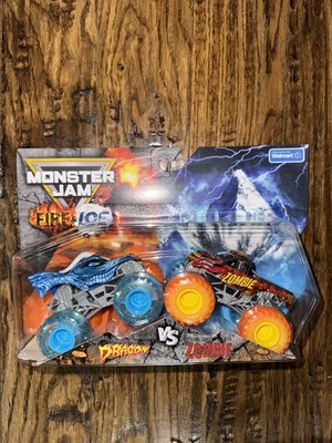 Monster Jam огонь и лед разделить зомби и дракон  - Изображение 1 из 2