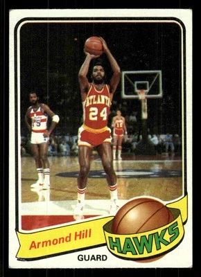 1979-80 Topps Armond Hill #57 - Atlanta Hawks - Image 1 of 2