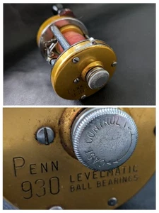 Penn Reels Levelmatic 930 Bait Casting Reel Gold Working - Picture 1 of 9