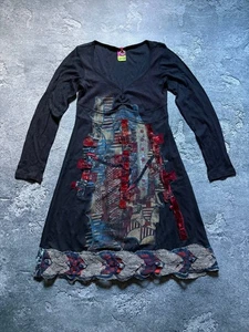 Vestido Vintage Save The Queen Y2K Avant Garde Cuello en V Talla S - Imagen 1 de 6