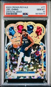 2023 Panini Crown Royal Joel Embiid Crystal Gold /10 PSA 10 Pop:1 - Bild 1 von 3