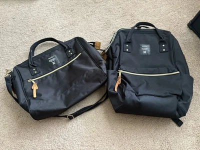 Mochila y maletín Anello negro a juego Foto 1 de 4