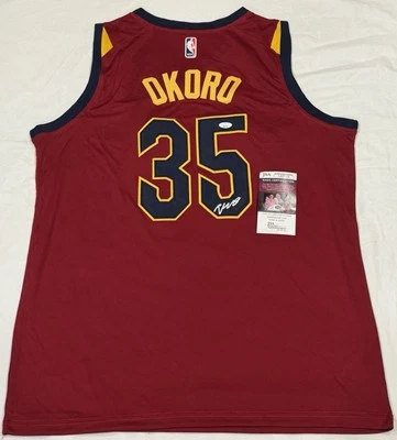 Isaac Okoro Signed Autographed Cleveland Cavaliers Jersey JSA COA - Image 1 of 2