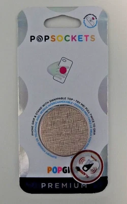 Suporte de alça de telefone intercambiável PopSockets - SAFFIANO ROSE GOLD - PopGrip PopSocket - Imagem 1 de 3