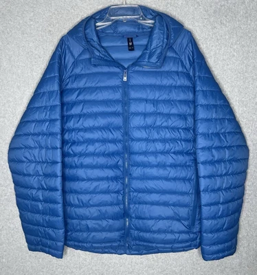 All In Motion Ultralight Jacket Mens XXL Blue Hooded Thinsulate Puffer Coat - Image 1 of 4