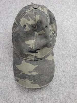 Boné de beisebol masculino Hollister chapéu alça traseira verde camuflagem bordado logotipo gaivota - Imagem 1 de 4