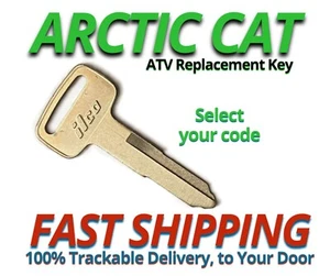 Arctic Cat Keys ATV Replacement Key Cut to your Code B69510- B78897 ALL Metal - Picture 1 of 3