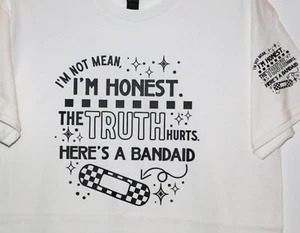 Camiseta I'm Not Mean, Gildan, algodón pesado, transferencia DTF, brazo DTF, talla mediana-tee4 - Imagen 1 de 3