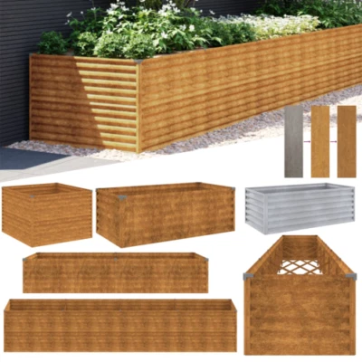 MARKENLOS Cortenstahl Hochbeet Gemüsebeet Kräuterbeet Pflanzbeet Frühbeet Metal Blumenbeet