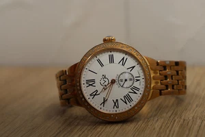 Gevril GV2 Womens Astor Diamond Rose Gold Watch Astor Collection 40mm 0.24 ct - Picture 1 of 6
